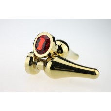 L Size Stainless steel Gold Anal plug